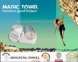 Brand Promotion Product: 100% Cotton Compressed Promotional Towel/Tablet/T-Shirt/Sock/Backpack Towel Bag/