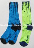 Customed 100% Polyester Men Subliamation Printing Socks