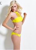 Fluorescence Color Mesh Hole Sexy Italy Stock Cheap Neon Bikini