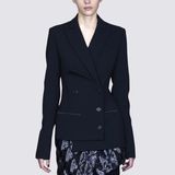 Ladies European Style Long Sleeve Slim Fit Woman Woollen Suit