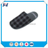 New Style Check Fabric Daily Use Bedroom Slippers for Men