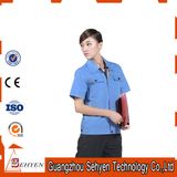 Garment Factory Export Workers Wear Work Uniform with Short Sleeve