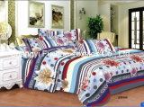 Printed Microfiber or Polyester Quilt Cover Faric for Bedding Set