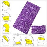 Factory Produce Purple Paisley Polyester Snowboard Seamless Bandana