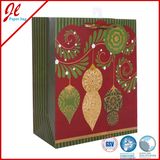 2015 Latest Christmas Promotional Carrrier Bags with Hot Stamping