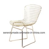 MID -Century Modern Metal Wire Chair with Cushion