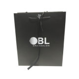 Custom Embossing and Hot Stamping Logo Printed Paper Bags with Ribbons