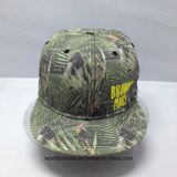 High Resolution Polyester 6 Panel Sublimation Flat Peak Snapback Cap