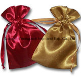 Wholesale Custom Printed High Quality 100% Polyester Satin Fabric Jewelry Gift Bags