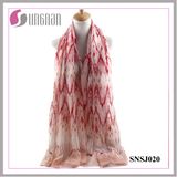 2016 Multicolor Elegant Women Rippling Rhombic Voile Scarf