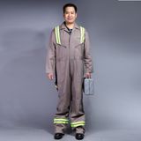 100% Cotton Zip Front Long Sleeve Safety Workwear (BLY1003)