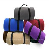 100%Polyester Promotional Polar Microfiber Picnic Fleece Blanket