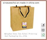 UV Silk Screen Printing Logo, Colored Kraft Paper Shapping Bag