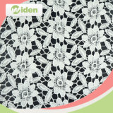 Flower Pattern Mesh Embroidery White Chemical Lace for Party