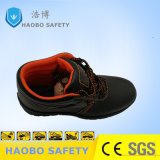 Black Industrial Leather MID Cut Safety Footwear