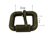 Dongguan Hardware Antique Brass 20mm Metal Roller Buckle