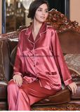 High Fashion Pure Silk Pajamas for Ladys Silk Sleepwear