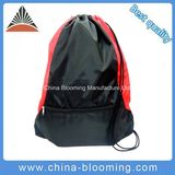 Gym Sack Bag Backpack Drawstring Closure with Zipper Front Pocket