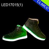 Children Winter LED Light Sports Running Shoes with PU Leather