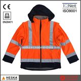 Detachable Sleeves Hi-Vis 3m Safety Jacket