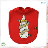 Red Baby Accessory Screen Printing Baby Bibs