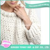 White Big Super Bulky Wool Yarn Knit Sweater Patterns