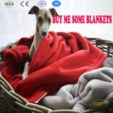 Factory 100% Polyester Microfiber Animal Printed Coral Fleece Pet Blanket