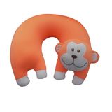 Inflatable U Shape PVC Flocked Velvet Neck Pillow