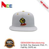 6 Panel Adjustable Fashion Flat Embroidery Cotton Snapback Flexfit Cap