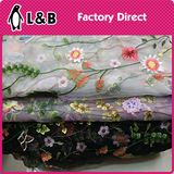 Embroidered Mesh Garment Colored Lace Fabric