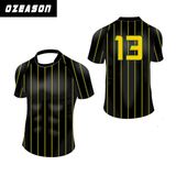 Wholesale Sublimated Cheap Striped Custom Rugby Jerseys, Rugby Uniform