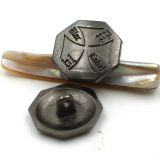 Octagonal Metal Shank Button