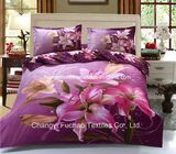 Poly/Cotton Printed Fitted Bedspread Patchwork Bedding Set