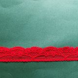 Brigh Red Floral Pattern Trimming Lace with Fringes Wholesale
