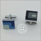 Enamel Metal Clothes Accessories, Square Cufflink (GZHY-XK-001)