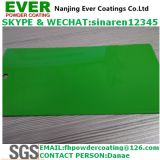Smooth Glossy Yellow Green Color Ral6018 Powder Coating