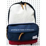 Fashion School Backpack with Cotton Fabric Sports Travel Business Backpack Promotional Casual Bag (#20020)