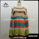 Fashion Striped Crochet Plus Size Womens Clothing