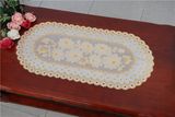 Hot Sale PVC Placemat with Lace Gold Decorative