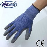 Nmsafety Thin PU Coated Cut Resistant Hand Work Protection Glove