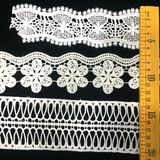 Hm Lace Factory Outlet Newest Design Embroidered Flower Leaf Trim Lace