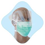 Disposable Face Mask with Eye Protection