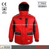 Men Safety Cothing Winter Parka Jacket with Tape Seam