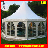6m 8m Aluminum Hexagon Pagoda Dome Tent Garden Party Furniture