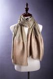 Contrast Color Cashmere Mohair Shawl