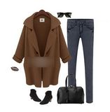 New Women Girls Loose Knitted Sweater Batwing Sleeve Cardigan Outwear