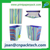 Bespoke Various Color Fashion Vertical Strupe Paper Bag