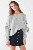 Gray Zoe Fuzzy Dolman Sweater