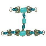 Custom Beautiful Metal Glod Rhinestone Sandal Jewelry Shoe Clip