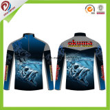 2017 Long Sleeve New Design Sublimation Printing Professional Fishing Jersey